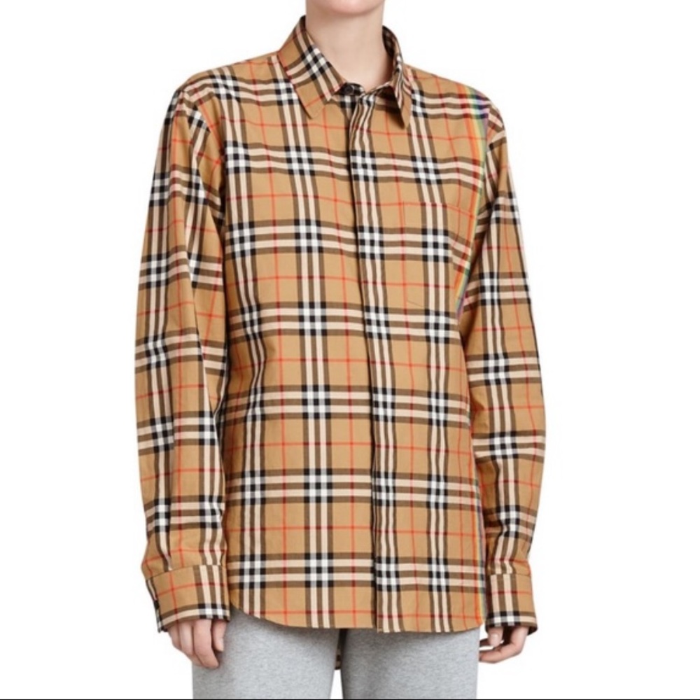 Burberry: Rainbow Chemise Nova Vintage Check Button Shirt (Limited Edition) - Picture 6 of 17